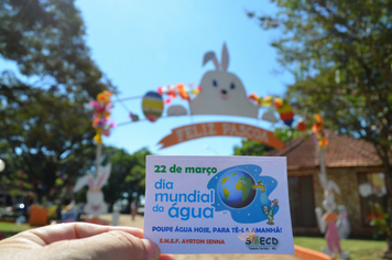 Foto - Caminhada do Dia Mundial da Água - Alunos da Escola Ayrton Senna