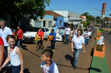 Foto - Caminhada do Dia Mundial da Água - Alunos da Escola Ayrton Senna