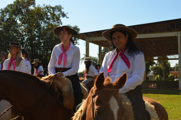 Foto - Cavalgada Feminina em Defesa do Salto Yucumã ligada ao Dia Internacional da Mulher