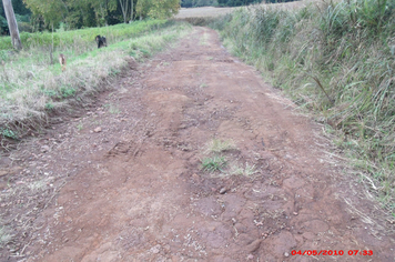 Foto - Danos em estradas, pontes e bueiros