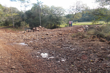 Foto - Danos em estradas, pontes e bueiros