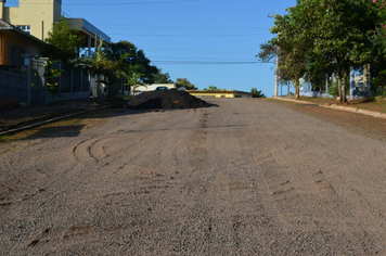 Foto - Obras de asfaltamento - Rua Tapuias e Rua Gaurama