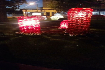 Foto - Praças e avenidas recebem enfeites de natal em  Tenente Portela