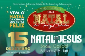 TENENTE PORTELA: SHOW COM O GRUPO TCHÊ CHALEIRA SERÁ ATRAÇÃO DO NATAL DA FELIZ CIDADE