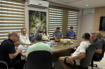 PREFEITO ROSEMAR SALA RECEBE SECRETÁRIO DE ESTADO EDIVILSON BRUM