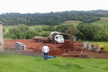 Obras da Quadra Poliesportiva na Comunidade de Lajeado Leão são iniciadas