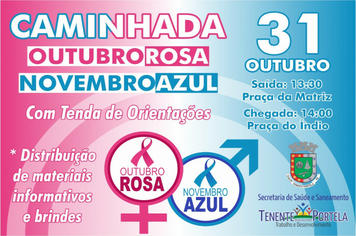 Participe da Caminhada Outubro Rosa na próxima quarta-feira  (31) 