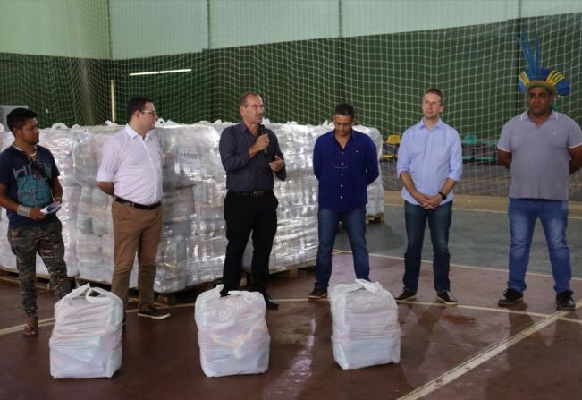 Estado entrega quatro mil cestas básicas para comunidade da Terra Indígena do Guarita