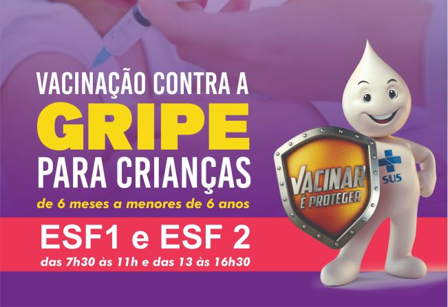 SECRETARIA DE SAÚDE DE TENENTE PORTELA REFORÇA O CHAMADO PARA A VACINAÇÃO DE CRIANÇAS CONTRA A GRIPE
