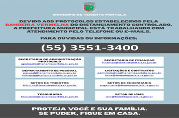 TELEFONE E E-MAILS DA ADMINISTRAÇÃO MUNICIPAL