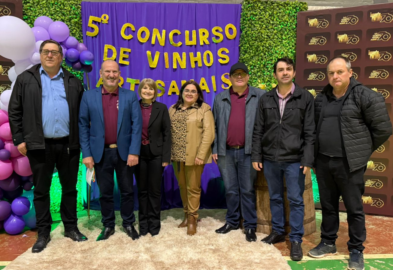 CONCURSO MUNICIPAL DE VINHOS ARTESANAIS INTEGRA COMEMORAÇÕES DOS 70 ANOS DE TENENTE PORTELA