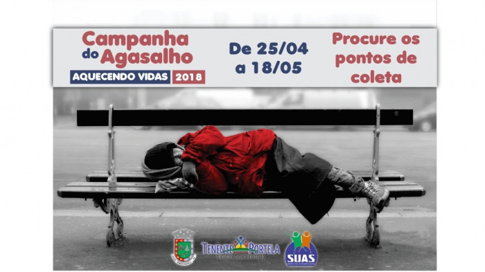 Lançada a Campanha do Agasalho 2018 em Tenente Portela