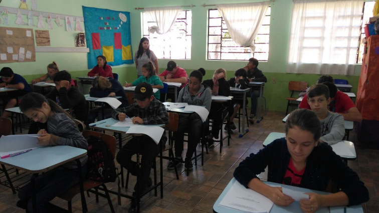 Escola Muncipal Marcílio Dias Realiza Prova de Acompanhamento
